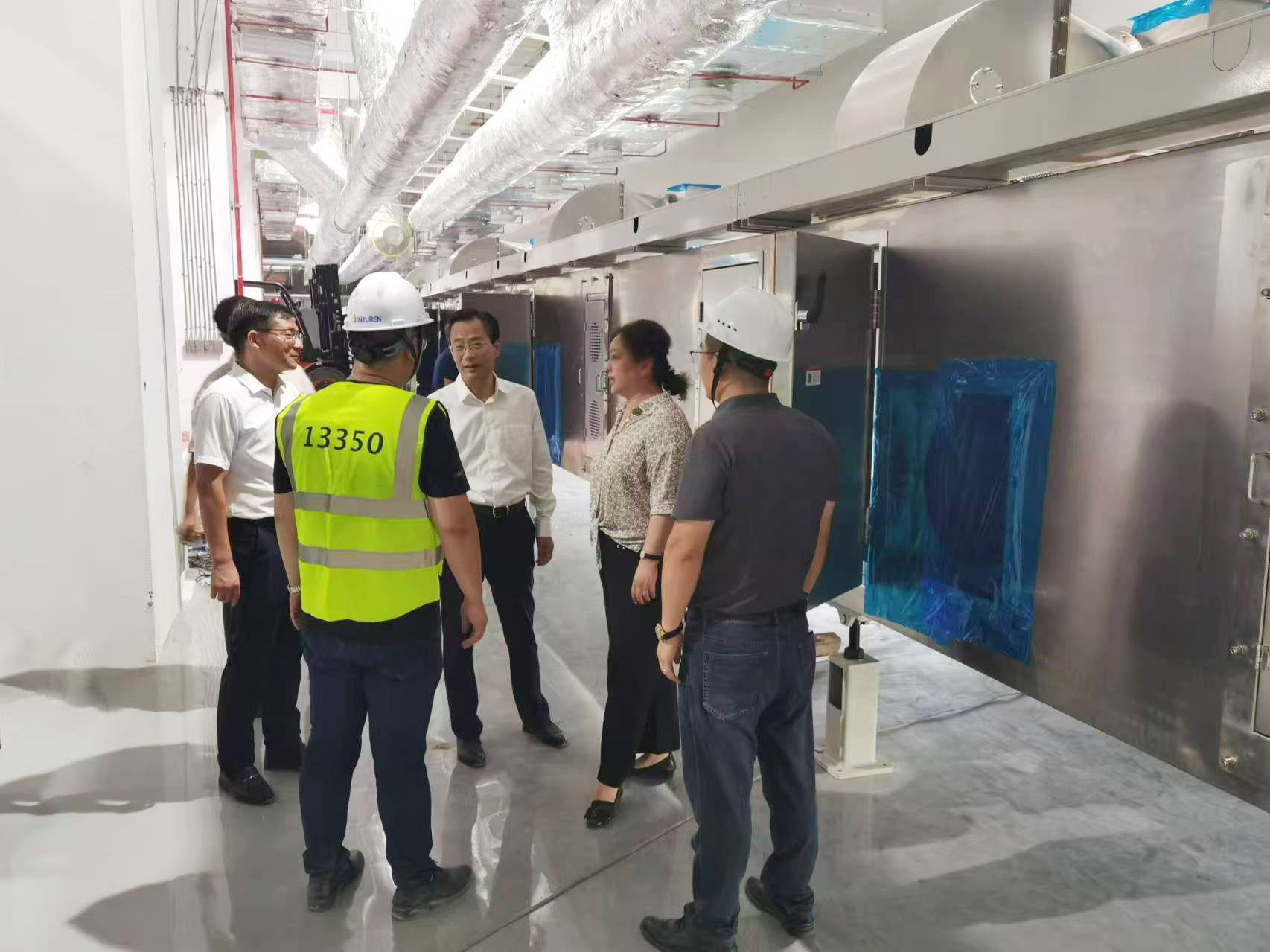 安徽省淮南市市长张志强一行领导莅临必发888 航天锂电项目调研指导